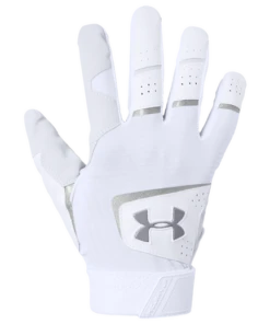 Outlet 🤩 Under Armour Clean Up ADULT Batting Gloves White Large ⌛