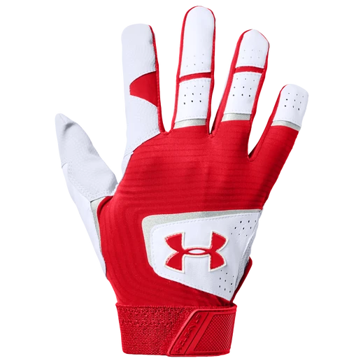 Cheap ⌛ Under Armour Clean Up ADULT Batting Gloves Red 2XL ✨ 1 Cheap ⌛ Under Armour Clean Up ADULT Batting Gloves Red 2XL ✨