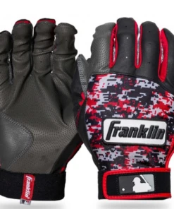 Cheapest 🥰 Franklin YOUTH Digitek Batting Gloves - Black/Red Youth L ⌛