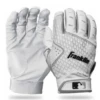 Outlet 🧨 Franklin 2nd-Skinz Batting Gloves - White Small 🛒