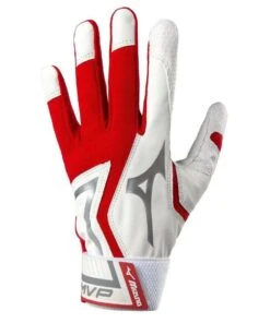 Wholesale โ Mizuno MVP Batting Gloves w Grip Palm RED 2XL ๐งจ