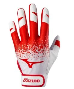Discount ⭐ Mizuno Ladies Finch Batting Gloves w Grip & Padding for ⚾ Baseball Softball - Red X Small 🔔