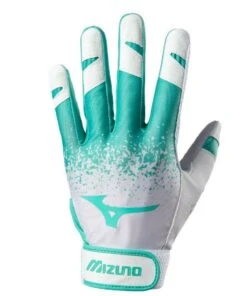 Coupon ⌛ Mizuno Ladies Finch Batting Gloves w Grip & Padding - Mint Large 😍