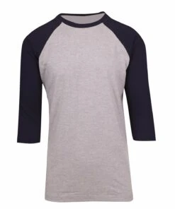 Best Pirce 🔥 3/4 Raglan Sleeve T-Shirt - Many Colours White/Red 👍