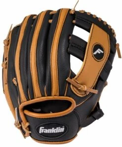Outlet 💯 Franklin RTP Performance Tee Ball Glove Black/Brown 9.5 inch ⭐ -Deals Bat Boosters Store 4809TBS 2