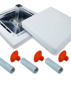 New ⌛ Permanent Set of 3 Bases w Ground Anchor - Metal Underside ⭐