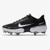 Deals ✨ NIKE Alpha Huarache Elite 3 Low Metal Cleats Black/White 🛒