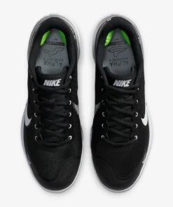 Deals ✨ NIKE Alpha Huarache Elite 3 Low Metal Cleats Black/White 🛒 -Deals Bat Boosters Store CK0746 001 3