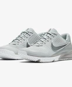 New 😍 NIKE Alpha Huarache Varsity 3 Turf 🔔 Shoes Grey ✨ -Deals Bat Boosters Store CK6208 002 4