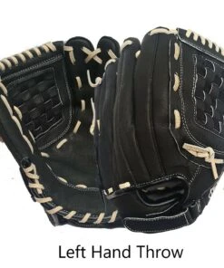 Brand new 👍 GTX Genuine Leather Ball Glove 12.5 inch - Black/Black LHT - For Left Handed Throwers ⌛