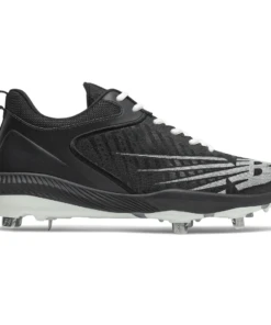 Outlet 👍 New Balance L4040V6 2E Metal Cleats - Black ⌛