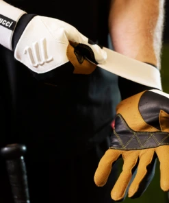 Brand new 😉 Marucci Blacksmith Batting Gloves - Full Wrap Wrist Strap XL 🛒 -Deals Bat Boosters Store MBGBKSMFW 2