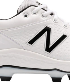 Deals 🌟 New Balance PL3000v5 2E Fit Moulded ⚾ Baseball ❤️ Softball Cleats - White ⌛ -Deals Bat Boosters Store PL3000W5 2