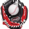 Coupon ✨ Rawlings Players Series Youth Glove and Ball Set 9 inch - Red/Black ✔️