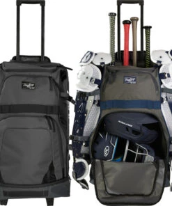 Best Sale 🤩 Rawlings R1801 Wheeled Catcher's ⭐ Backpack Royal Blue ⭐
