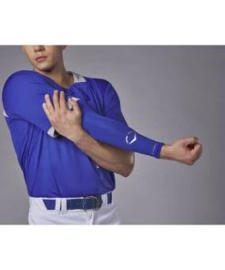 Budget 🧨 EvoShield Adult Solid Arm Sleeve Navy Blue ⭐ -Deals Bat Boosters Store WB6001201 4